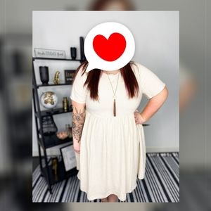 Oatmeal short sleeve linene